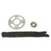 JUEGO SPROCKET RC150	2009 - 2010 - 2011 - 2012 - 2013 - 2016 - 2017 FT150G NEGRA	2018 - 2019 - 2020 FT150 GRAFITO