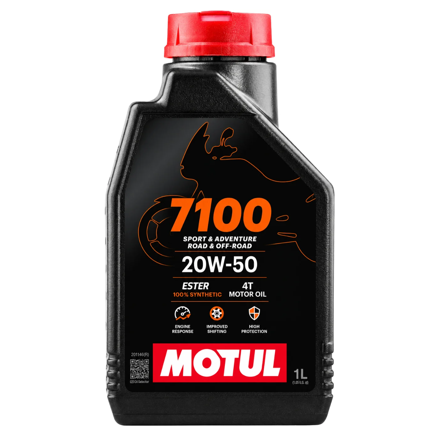 Aceite Motul 7100 4T 20W-50 100% Sintético para Motocicleta | 1 Litro