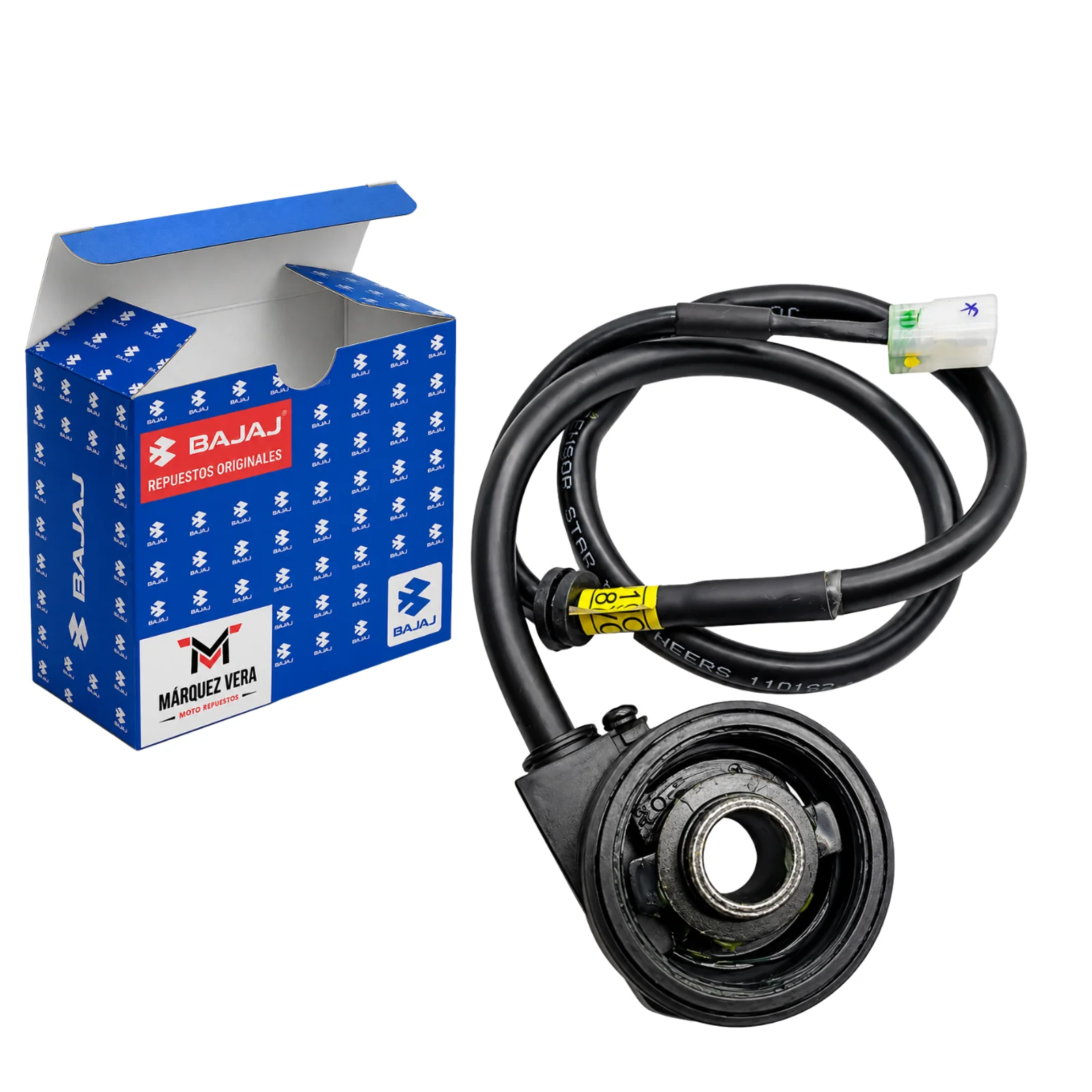Cable Sensor de Velocímetro Araña Completo Original Bajaj Pulsar NS200 y AS200