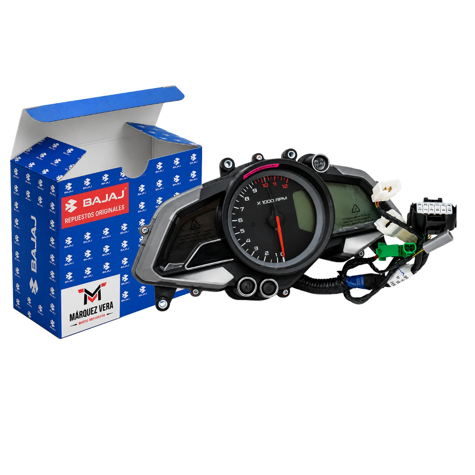 Tablero de Instrumentos Original Bajaj Pulsar NS200 UG y NS200 Carburada 2018+