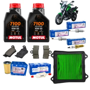 Kit de Afinación Original Bajaj Pulsar Dominar 400 | Filtro de Aire, Filtro de Aceite, Filtro de gasolina, Bujias, Balatas, Aceite Motul 7100 10W50