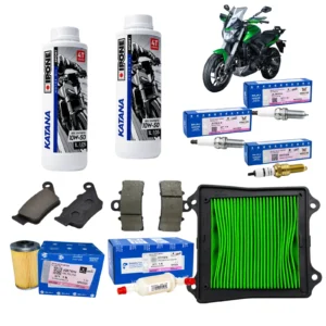 Kit de Afinación Original Bajaj Pulsar Dominar 400 | Filtro de Aire, Filtro de Aceite, Filtro de gasolina, Bujias, Balatas, Aceite Ipone Katana 10W50