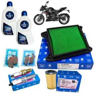 Kit de afinación original para moto Bajaj Pulsar N250 con filtros balatas delanteras y traseras y aceite Bajaj 20w50