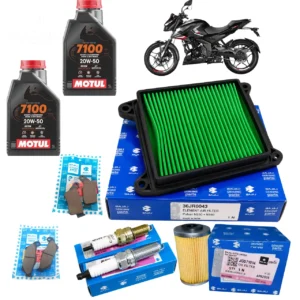 Kit de afinación original para moto Bajaj Pulsar N250 con filtros balatas delanteras y traseras y aceite Motul 7100 20w50