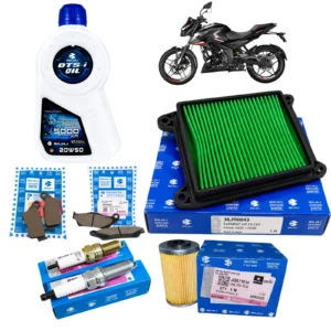 Kit de Afinación Original Bajaj Pulsar N250 | N160 Filtro de Aire, Filtro de Aceite, Bujías y Aceite Bajaj 20W50